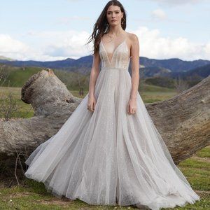 Willowby x BHLDN Galaxy Wedding Gown Bridal Tulle